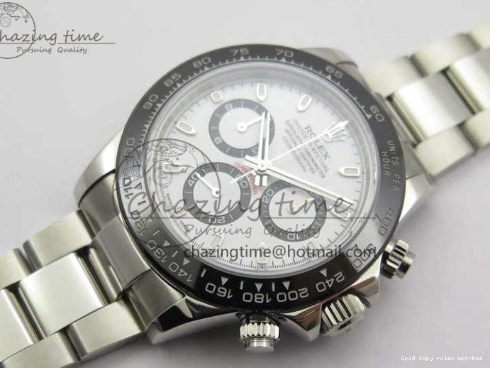 Rolex aaa copy Bezel White Sustainable 116500 Noob Edition on Bracelet Ceramic Best A SS Dial 1:1 2980 Daytona 1218